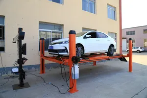 Equipo de alineación de 4 ruedas, equipo de elevación de taller de coche, eléctrico usado hidráulico, elevador de coche de 4 postes en venta