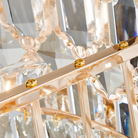 Lustre en cristal de fabrication chinoise pour plafond voûté, hauteur de cathédrale, longueur sur mesure à bon prix