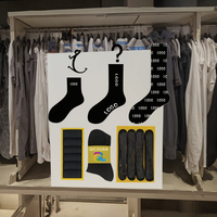 Chaussettes décontractées personnalisées avec logo pour hommes - Collection Printemps en mélange de coton avec design sur le corps et le revers