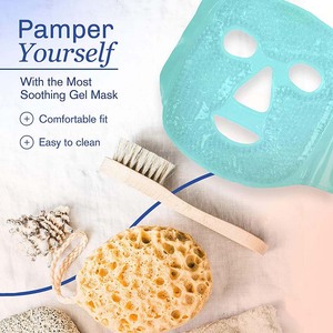 Masker Wajah Gel PVC Lembut Berkualitas Tinggi, Dapat Digunakan Kembali, Pas di Wajah, Dapat Dibekukan, untuk Mengurangi Bengkak dan Lingkaran Hitam - Product Image 4