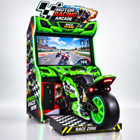 Nouveau simulateur de course moto à monnayeur, machine d'arcade avec écran vidéo pour centre de jeux, simulateur de moto d'arcade