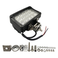 Nouvelle lampe de travail LED rectangulaire 45W, étanche IP67, 24V, pour camion tout-terrain, pick-up, véhicule utilitaire, faisceau large/spot en option