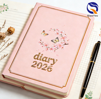 Agenda 2026 con Diseño Personalizado, Precio de Fábrica, Color Rosa, Logotipo en Relieve con Lámina Dorada, con Caja de Regalo