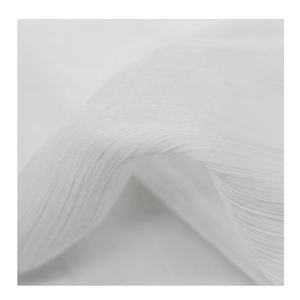 100% poliestere Bianco Piega Chiffon A Pieghe Saree Voile Tessuto Crepe de chine Tessuto - Product Image 5