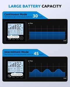 Seaoura SR-206 휴대용 미니 소형 배터리 구동 2구 디지털 온도계 기포 무소음 스마트 어항 산소 펌프 - Product Image 5
