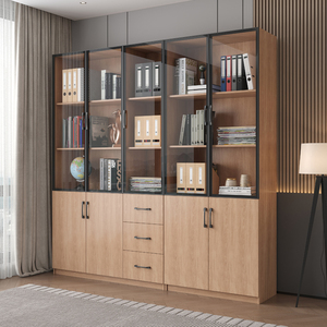 Nouveau fichier de meubles de style de vie exécutif <span class=keywords><strong>bibliothèque</strong></span> en mdf conceptions de <span class=keywords><strong>bureau</strong></span> <span class=keywords><strong>bibliothèque</strong></span> moderne en gros avec armoire - Product Image 2