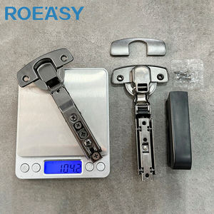 ROEASY Quincaillerie de <span class=keywords><strong>porte</strong></span> de <span class=keywords><strong>placard</strong></span> dissimulée sans aile Charnière hydraulique bidirectionnelle Couvercle en plastique Fermeture en douceur pour cuisine hôpital - Product Image 6