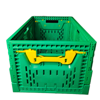 Caisses de légumes pliables légumes agricole en plastique pliable stockage stocké caisse ventilée pour la ferme