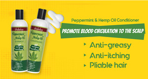 แบรนด์ใหม่ที่ดีที่สุดธรรมชาติคอนดิชั่นเนอร์สำหรับผมแห้งผลิตภัณฑ์สะระแหน่และป่านน้ำมันปรับอากาศที่มีคุณภาพสูง - Product Image 2