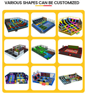 Parc de trampolines d'<span class=keywords><strong>occasion</strong></span> à vendre, pas cher, commercial, intérieur/extérieur, durable, rembourrage en filet, équipement de loisirs pour enfants et adultes - Product Image 2
