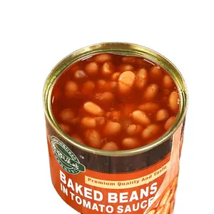 wholesale canned food tined white kidney beans in tomato sauce