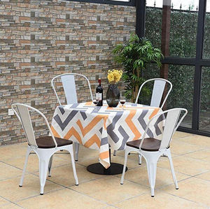 Industrial Style Garden Farmhouse <b>Chair</b> Vintage Retro Restaurant Cafe Metal Silla Tolix <b>Dining</b> <b>Chairs</b> - Product Image 4