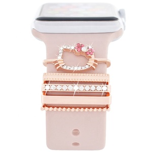 Breloques en métal <span class=keywords><strong>pour</strong></span> <span class=keywords><strong>bracelet</strong></span> <span class=keywords><strong>Apple</strong></span> <span class=keywords><strong>Watch</strong></span>, ornements en diamant, <span class=keywords><strong>bracelet</strong></span> de montre, clous décoratifs <span class=keywords><strong>pour</strong></span> <span class=keywords><strong>bracelet</strong></span> Iwatch - Product Image 5