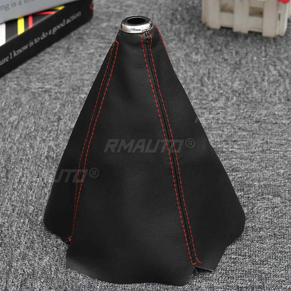 16mm Gear Shift Knob Gaiter Boot Cover PVC Leather Auto Manual Shifter Knob Boot Gaiter Universal For Honda/VW/Toyota