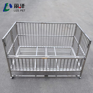 ปากกาเล่นลูกสุนัขสแตนเลสแบบพับได้สําหรับสัตว์เลี้ยงพร้อมล้อสําหรับขายสุนัข - Product Image 6