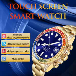 R1 <span class=keywords><strong>Pro</strong></span> Relojes de acero inoxidable Hombres Muñeca Lujo Correas Para Reloj inteligente Relojes Automático De Luxe Pour Hommes Montre Connect - Product Image 3