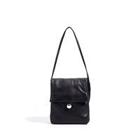 BESTELLA Sac bandoulière unisexe en cuir véritable, étanche, portable, avec fermeture à bouton, pour téléphone portable, mini, usage quotidien, vente en gros