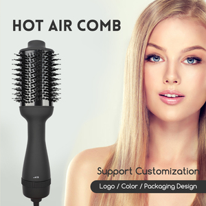 加熱ブラシと熱風カールコームサロンを備えた新しいプロフェッショナル電気ヘアドライヤーは、スタイリングツールプラスチックハンドルを使用します - Product Image 2