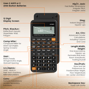 Máy tính xây dựng chuyên nghiệp Newyes, chức năng chuyển đổi góc, dành cho kỹ sư, kiến trúc sư, thợ xây dựng - Product Image 3