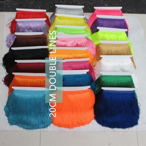 Accesorios <span class=keywords><strong>de</strong></span> encaje <span class=keywords><strong>de</strong></span> borla <span class=keywords><strong>de</strong></span> poliéster con bigote encriptado <span class=keywords><strong>de</strong></span> doble línea, cortinas <span class=keywords><strong>de</strong></span> ropa <span class=keywords><strong>de</strong></span> baile latino Chainette TRIM Trimmings flecos - Product Image 6