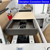 Machine automatique de fabrication de sacs en papier à fond plat FD550, alimentée par rouleau, pour sacs SOS, sacs de courses, sacs à pain, sacs cadeaux, sacs à collation