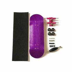 Professional Maple Complete Wooden Fingerboard with Nuts Trucks Tool Kit - Basic Bearing Wheels