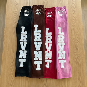 Pantalones deportivos rectos holgados de cintura alta para mujer, con logo personalizado, estilo plano con lentejuelas, para uso exterior, 50 MOQ FOB - Product Image 3