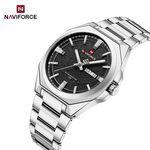 Orologio <span class=keywords><strong>da</strong></span> Polso Naviforce 9273 Personalizzato <span class=keywords><strong>di</strong></span> Lusso per <span class=keywords><strong>Uomo</strong></span> con Cinturino in Acciaio Inossidabile, Impermeabile, Data, Giorno della Settimana, Analogico, al Quarzo - Product Image 6