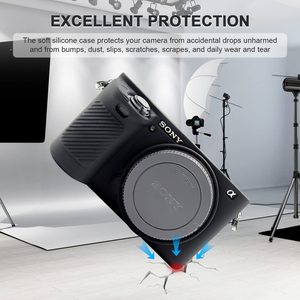 Étui pour appareil photo KAMPHO pour <span class=keywords><strong>Sony</strong></span> A6500 - Housse de protection en silicone pour appareil photo reflex numérique, cage détachable, antichoc, anti-poussière - Product Image 3