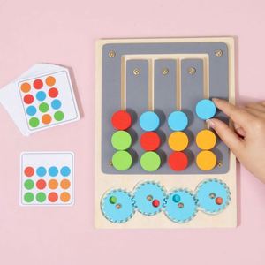 Kids Brain Teasers Road Trip Gift Chess Game Color Matching Moving Maze Toy - Product Image 4
