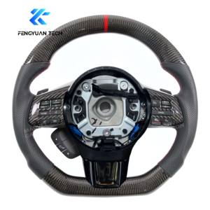 Volante Deportivo Personalizado de Fibra de Carbono con Luces LED para <span class=keywords><strong>Subaru</strong></span> Legacy/BRZ/<span class=keywords><strong>Impreza</strong></span>/<span class=keywords><strong>WRX</strong></span> <span class=keywords><strong>STI</strong></span>/Forester 2016 2017 <span class=keywords><strong>2018</strong></span> 2019 2020 - Product Image 2