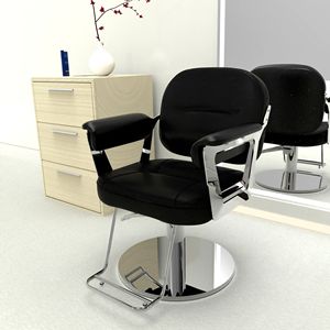 Modern Design Portable Metal Hydraulic Orange Barber Chair 360 Degree Swivel Function for Salon Furniture Living Room Hotel Use - Product Image 3
