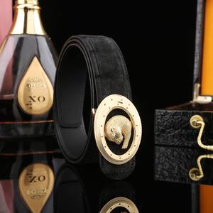Ceinture pour homme en cuir de crocodile véritable, ceinture de luxe en peau d'alligator, ceinture en cuir véritable haut de gamme pour homme, style business décontracté - Product Image 6