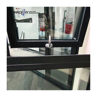 Fenêtre à auvent en aluminium insonorisée, résistante aux intempéries, à cadre fin, sur mesure pour villa, appartement, projet résidentiel