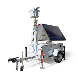 Mobile Solar CCTV Trailer <b>With</b> GPS Battery <b>Camera</b> UST-600S Portable Solar CCTV Trailer Mobile <b>Security</b> Trailer Mobile <b>Security</b> C - Product Image 1