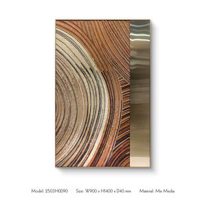 Oggetti decorativi personalizzati a parete grande per la casa oggetti di lusso in metallo dorato fatti a mano a mano miste per arte della parete per progetti di Design - Product Image 2