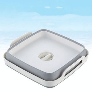 Bac <span class=keywords><strong>carré</strong></span> pliable en <span class=keywords><strong>plastique</strong></span> pour évier de cuisine, panier de rangement portable pour fruits et légumes, égouttoir télescopique - Product Image 3