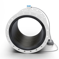 Medidor de Flujo Magnético de Alta Precisión de Acero Inoxidable/Acero al Carbono Tipo Split con Salida 4-20mA RS485 Modbus OEM para Líquidos, Agua y Químicos