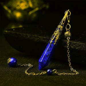 Pêndulo de Cristal Natural Hexagonal Pontiagudo com Corrente para Divinação, Reiki, Meditação e Wicca - Product Image 4