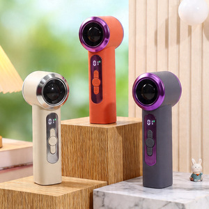 <b>Mini</b> Handheld Portable <b>Fan</b> With Digital Display Bladeless <b>Usb</b> Charging 5W Brushless Motor For Outdoor Indoor Use - Product Image 1
