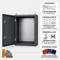 Boîtier de distribution extérieur en acier IP66, étanche, mural, armoire électrique personnalisée OEM
