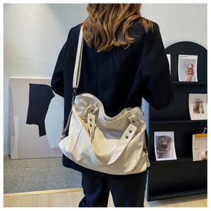 Big <strong>Black</strong> Shoulder <strong>Bags</strong> for Women Large Hobo Shopper <strong>Bag</strong> <strong>Solid</strong> Color Quality Soft Leather Crossbody Handbag Lady Travel Tote <strong>Bag</strong> - Product Image 3
