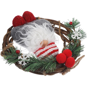 Factory Wholesale OEM Custom New Arrival 25cm Christmas Hanging Decoration Artificial Rattan <b>Wreath</b> for the Front Door - Product Image 6