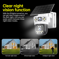 Cámara de Seguridad Inalámbrica 4G WiFi de 6MP Hieasy, Cámara PTZ 4K para Exteriores, con Energía Solar, Tarjeta SIM 4G, CCTV Solar