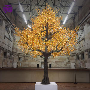 Lumière LED Chaude en Forme d'Arbre d'Érable en PVC, Étanche IP65 pour Éclairage Paysager Extérieur, Zones Commerciales et Affichages Festifs - Product Image 1