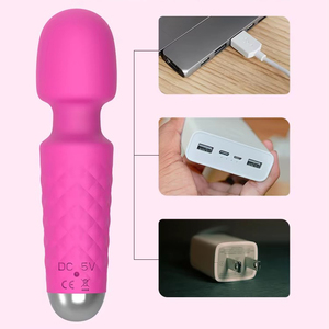 USB 충전식 핸드 미니 마사지기 방수 진동기 바디 릴렉스 진동 마사지기 여성용 성인용품 - Product Image 2