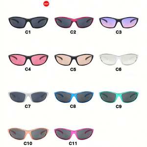 Lunettes de soleil sport punk argentées UV400 pour femmes, style Y2K, personnalisables avec logo, nouvelle collection 2025 - Product Image 6
