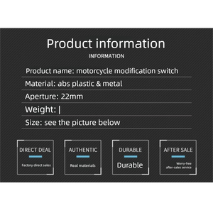 Commutateur combiné gauche de guidon de <span class=keywords><strong>moto</strong></span> 22 mm |   Ensemble de commande des phares, des clignotants, des feux de détresse et des feux de croisement - Product Image 6