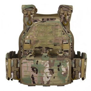 เสื้อกั๊กยุทธวิธีสำหรับล่าสัตว์กลางแจ้งสีดำ - Product Image 3