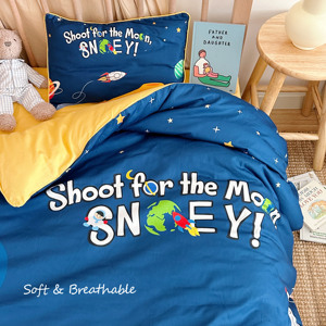 All'ingrosso un Set di 40-Count 100% in cotone spaziale uomo in stile cartone animato traspirante e adatto alla pelle Set di biancheria da letto da scuola per ragazzi - Product Image 2